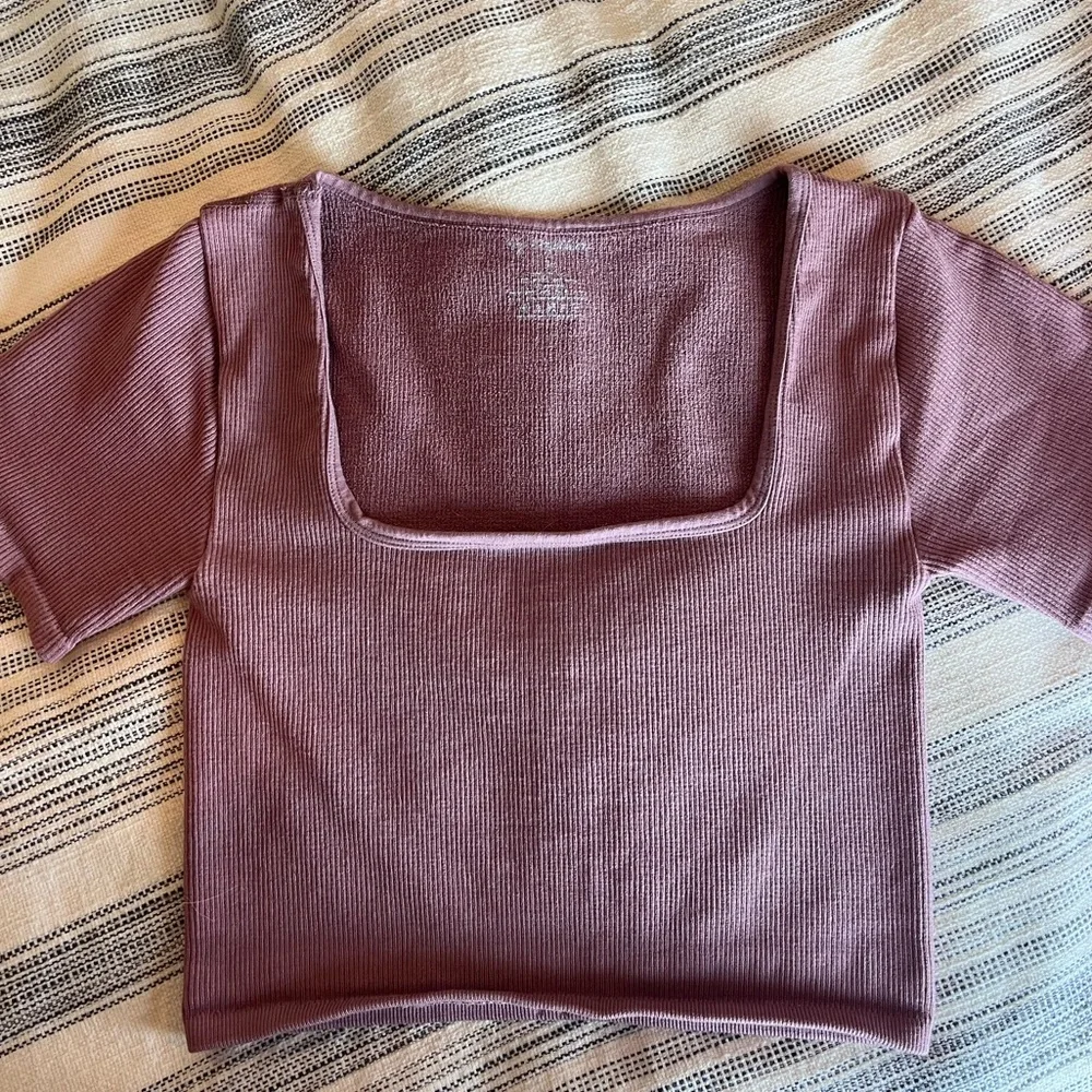 FREE PEOPLE- purple crop top, Size M/L - Picture 1 of 2